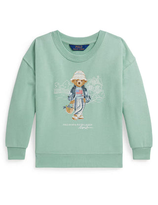 Poleron Polo verde agua oso talla L