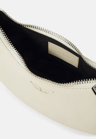 Crossbody Zadig & Voltaire Moonvibe Grained Leather Cream