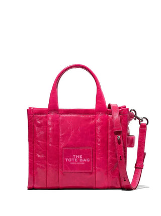 The Shiny Crinkle Tote Bag Marc Jacobs Small Magenta