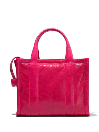 The Shiny Crinkle Tote Bag Marc Jacobs Small Magenta