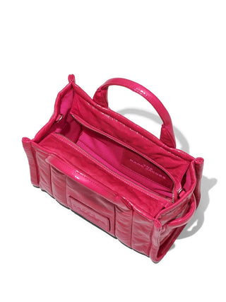 The Shiny Crinkle Tote Bag Marc Jacobs Small Magenta