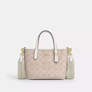 Tote Coach City Mini Tote Bag In Signature Canvas In gold/sand/chalk