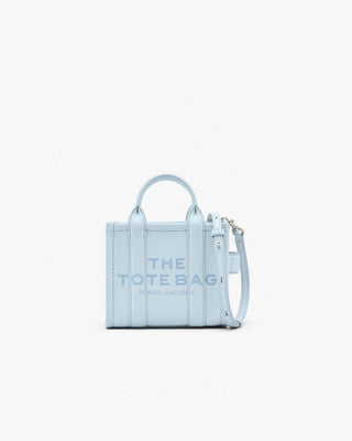 The Tote Bag Marc Jacobs Leather Mini Cloud Blue