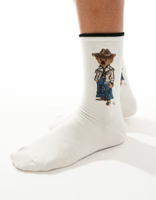Calcetines Polo Bear Ralph Lauren Ivory