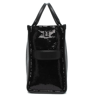 The Sequin Tote Bag Marc Jacobs Medium Black