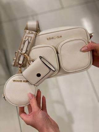 Crossbody Michael Kors Jet set Cream