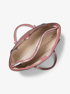 Tote Michael Kors Taryn Leather Large Rose