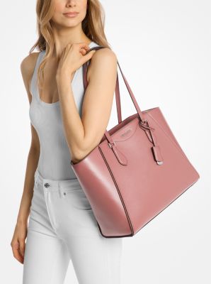 Tote Michael Kors Taryn Leather Large Rose