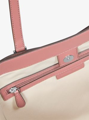 Tote Michael Kors Taryn Leather Large Rose
