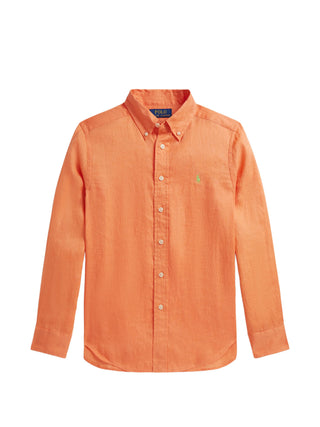 Camisa Ralph Lauren Linen Shirt Naranja