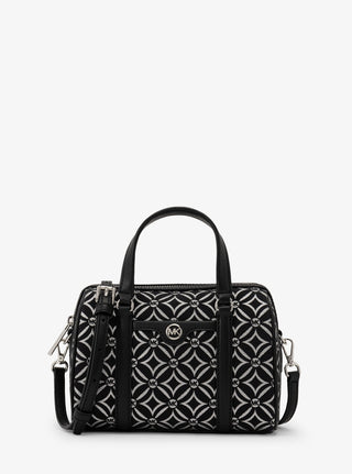 Crossbody Michael Kors duffle travel black silver small
