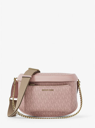 Riñonera Michael Kors Slater Signature Logo Powder Blush