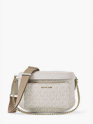 Riñonera Michael Kors Slater Signature Logo Cream Multi