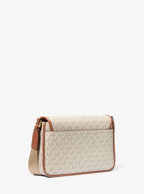 Crossbody Michael Kors Bradshaw Medium Signature Logo Vanilla