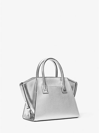 Cartera Michael Kors Avril silver SMALL