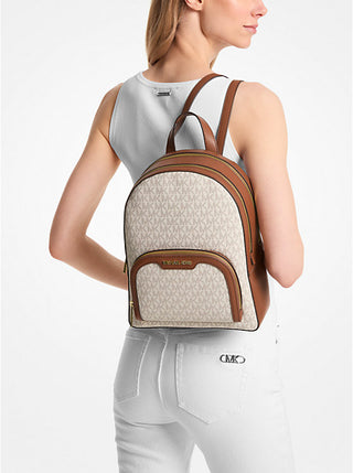 Mochila Michael Kors Jaycee Vainilla mediana