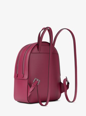 Mochila Michael Kors Jaycee Medium Pebbled Leather Dark Raspberry