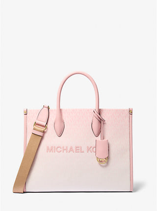 Tote Michael Kors Mirella Medium Ombré Logo Powder Blush
