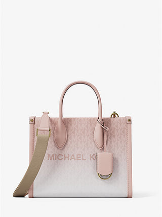 Tote Michael Kors Mirella Ombré Signature Logo Small Powder Blush