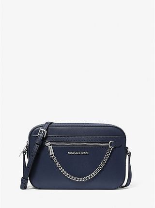 Crossbody Michael Kors Jet Set Item Large Saffiano Leather navy