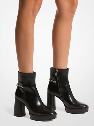 BOTINES MICHAEL KORS CARLISLE PLATFORM BLACK