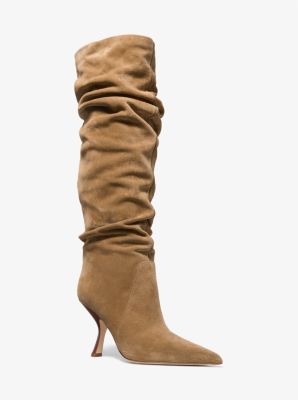 Botas Michael Kors Luna Boot Suede Camel