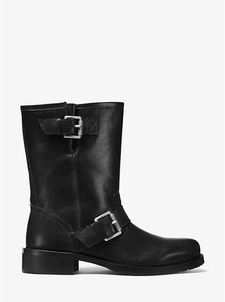 Botines Michael Kors Jonas Leather Moto Boot black
