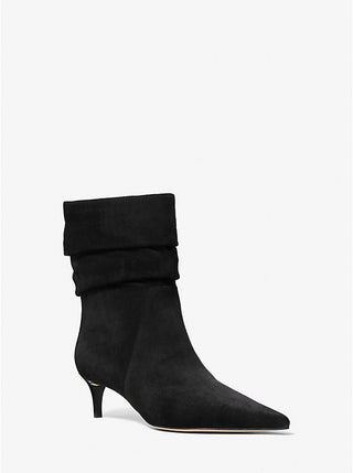 Botines Michael Kors Dawn Suede Ankle Boot Black