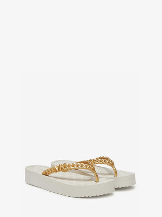Sandalias Michael Kors Zaza Flip Flop Cream