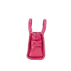 The Shiny Crinkle Tote Bag Marc Jacobs Mini Magenta
