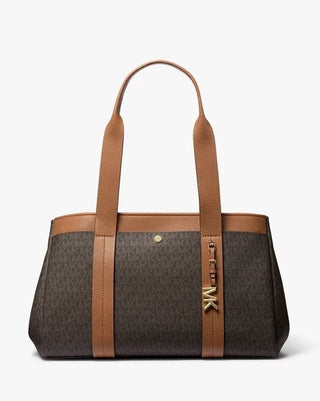 Tote Michael Kors Romee Large Tote Pebbled Leather Brown