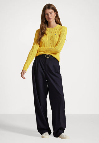 Sweater Ralph Lauren Cable-Knit Cotton Amarillo
