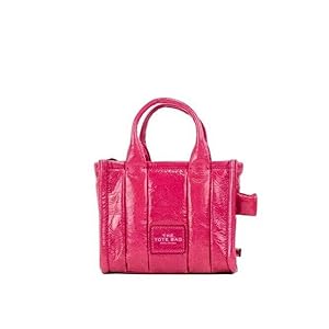 The Shiny Crinkle Tote Bag Marc Jacobs Mini Magenta