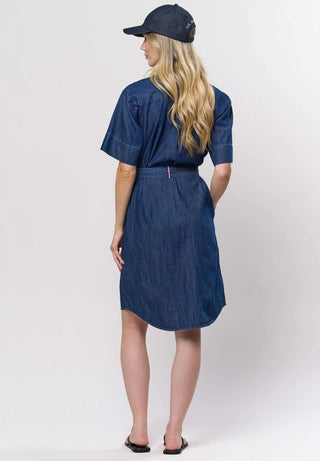 Vestido US POLO Denim Button Down Azul