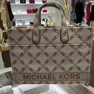 Tote Michael Kors Gigi Natural/Luggage Large