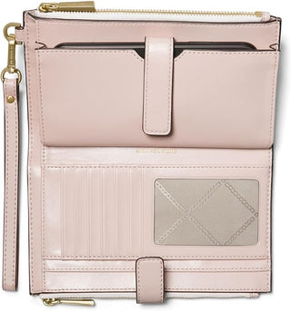 BILLETERA MICHAEL KORS JET SET TRAVEL VAINILLA ROSA Porta Celular