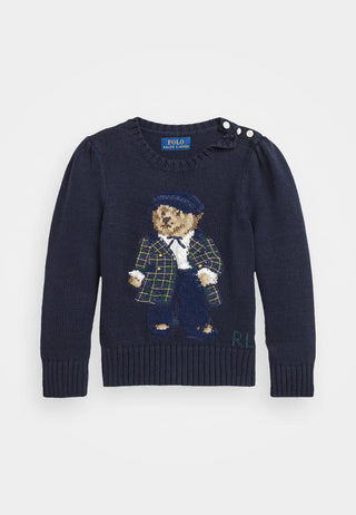 Sweater Ralph Lauren Bear Crewneck Azul Marino