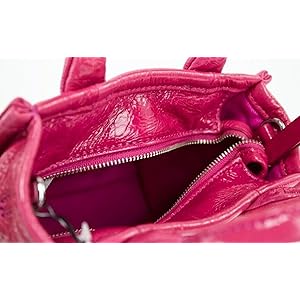 The Shiny Crinkle Tote Bag Marc Jacobs Mini Magenta