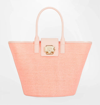 Tote Bag Chiara Ferragni Raffia Pink