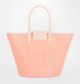 Tote Bag Chiara Ferragni Raffia Pink