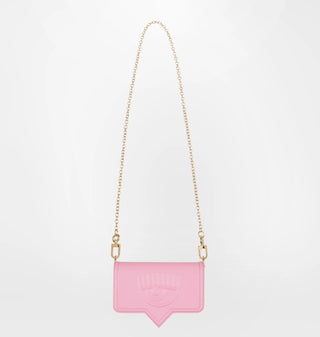 Crossbody billetera Chiara Ferragni Eyelike Chain pink