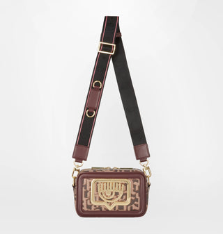 Crossbody Chiara Ferragni Eyelike Gothic Camera Bag Brown