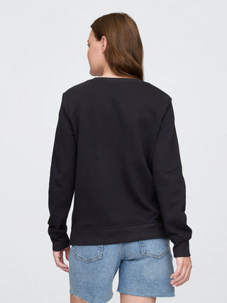 Sweatshirt Gap Relaxed Logo Negro