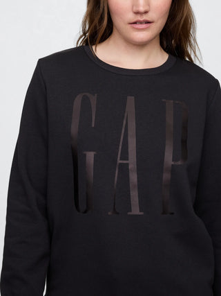 Sweatshirt Gap Relaxed Logo Negro