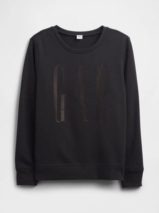 Sweatshirt Gap Relaxed Logo Negro
