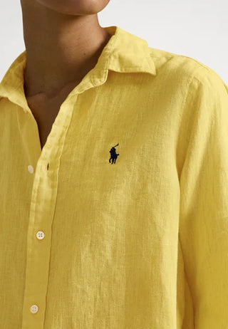 Camisa Polo Ralph Lauren Lino Amarillo