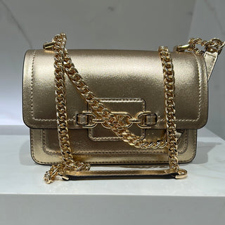 Crossbody Michael Kors Heather Pale Gold Xs