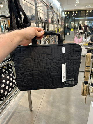 LAPTOP CASEMARC JACOBS WHITH HANDLE BLACK