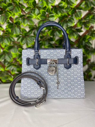 Cartera Michael Kors Hamilton 
LT Denim Small Satchel