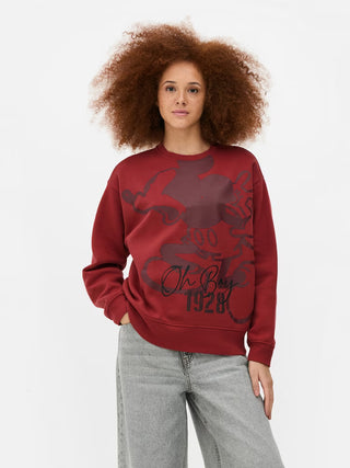 Poleron Disney Mickey Mousse Rojo